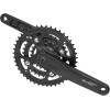 MTB crank set for 9 speed cassette<br>Steel chain rings 44/32/22t  replacable/riveted<br>designed for square tapered bottom bracket<br>recommended bottom bracket length: 122