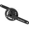 MTB crank set for 10 speed cassette<br>Alloy chain rings 36/22t  replacable<br>with integrated axle