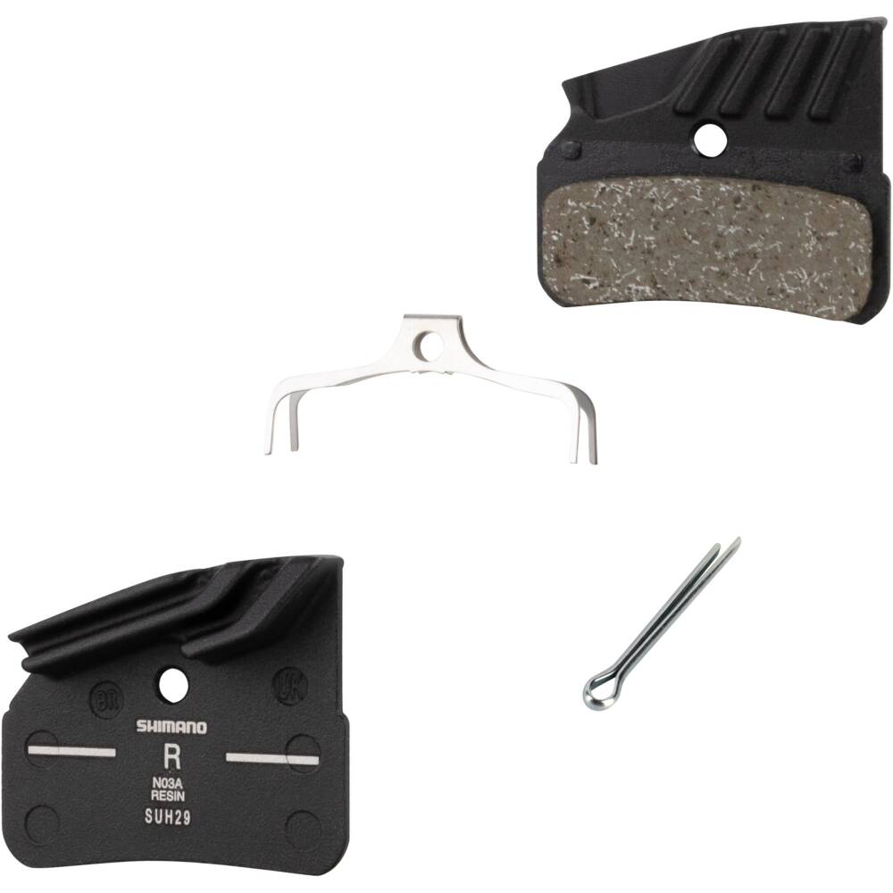 brzdové destičky SHIMANO N03A s chladičem<br>polymerová směs<br>pro hydraulické brzdy SHIMANO: <br>BR-M9120