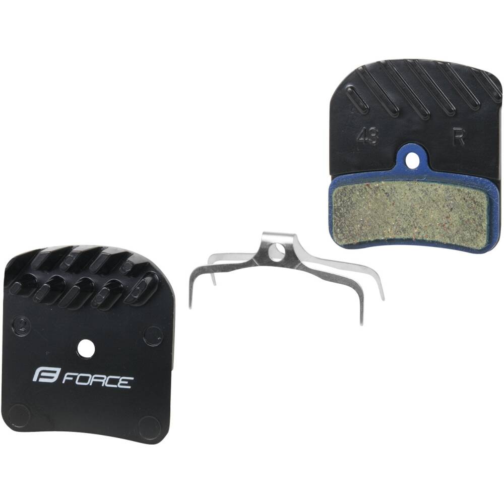 steel base<br>polymer/organic compound<br>with alloy heat sink panel for quicker cooling<br>better perfomance and pads wear<br>compatible with <strong>SHIMANO</strong>: <font size="2">XTR BR-M9120