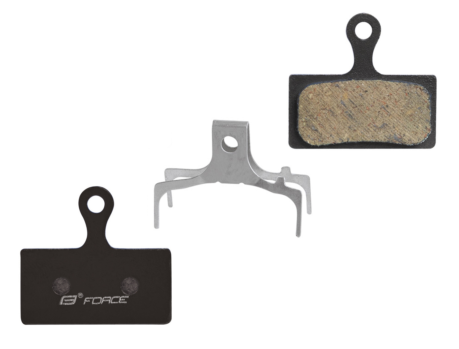 steel basepolymere/organic compoundwith kevlar - based added synthetic fibers forbetter absorption of heat generated by heavy E-bikescompatible with SHIMANO: XTR BR-M9000