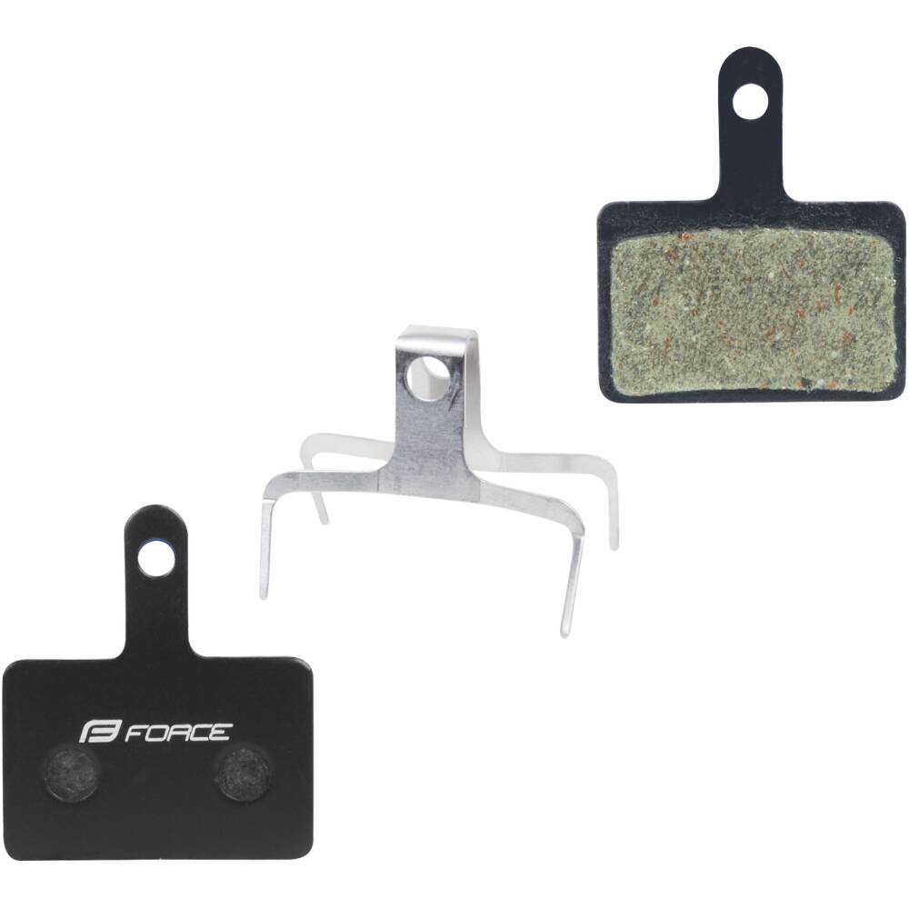 steel base<br>polymere/organic compound<br>with kevlar - based added synthetic fibers for<br>better absorption of heat generated by heavy E-bikes<br>compatible with <strong>SHIMANO</strong>: <font size="2">BR-M575