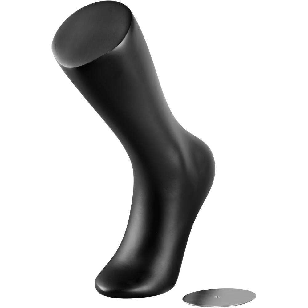 foot mannequin 38 cm<br>black matt<br>removable magnetic base<br>material: glass fiber<br>ideal for Force socks size L-XL display<br>weight: 0
