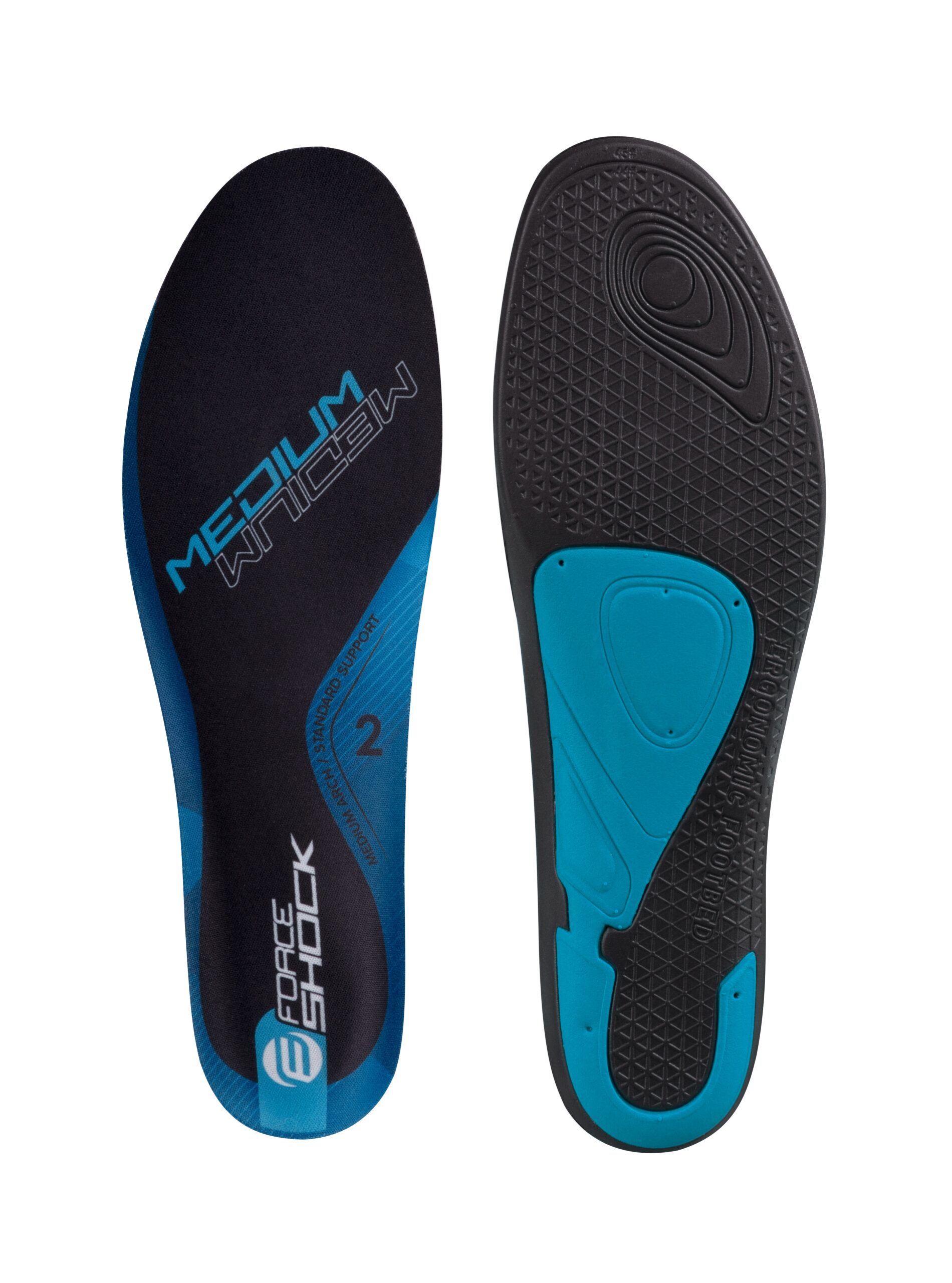high-quality and comfortable footbedsergonomically designed BLUE = medium support for cyclists with slightly raised archcorrect choice of support level helps to stabilize the ankle