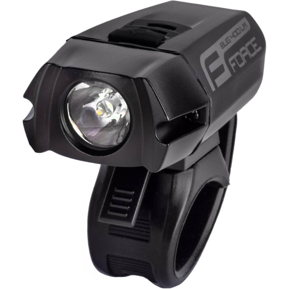 1x high-performance white CREE XPE-R5 diode 400LM<br>6 functions: 3 functions of lighting + 3 flashing modes<br>universal elastic silicone holder for handlebars 22