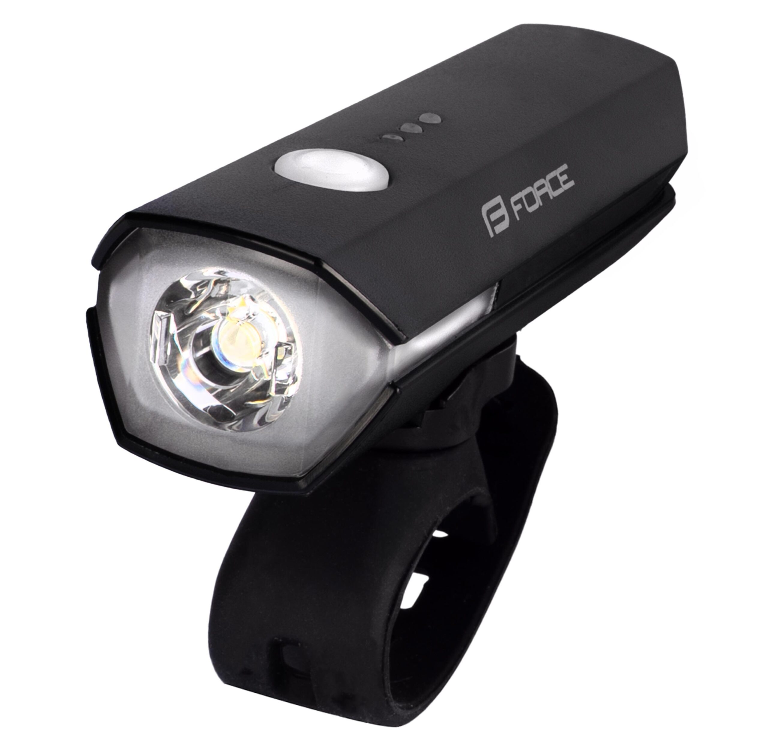 1x high-performance white diode 550LM5 functions: 3 functions of lighting + 2 flashing modesuniversal elastic silicone holder for handlebars 22