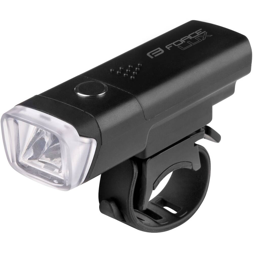 1 white 3W LED SAMSUNG 100LM<br>optical reflector for wide light beam<br>4 functions: 2 lighting + 2 flashing modes<br>universal silicone holder for handlebar 22