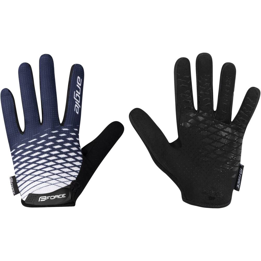 ladies whole finger cycling gloves for MTB<br>velcro fastening<br>outer thumb side from soft terry for wiping the nose<br>perforated artificial leather on palm for better ventilation<br>upper side from breathable mesh<br>temperature rating +15 °C and above<br>material: 40% polyester