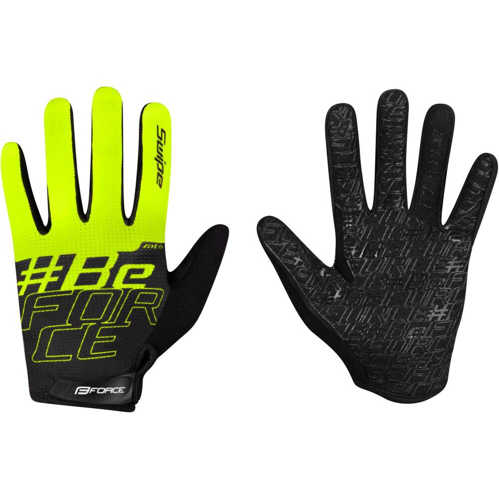 whole finger cycling gloves for MTB<br>velcro fastening<br>outer thumb side from soft terry for wiping the nose<br>perforated artificial leather on palm for better ventilation<br>upper side from breathable mesh<br>temperature rating +15 °C and above<br>material: 40% polyester