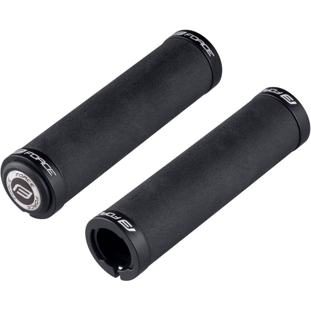 silicone grips with FORCE plugs<br>double locked<br>shock absorbing