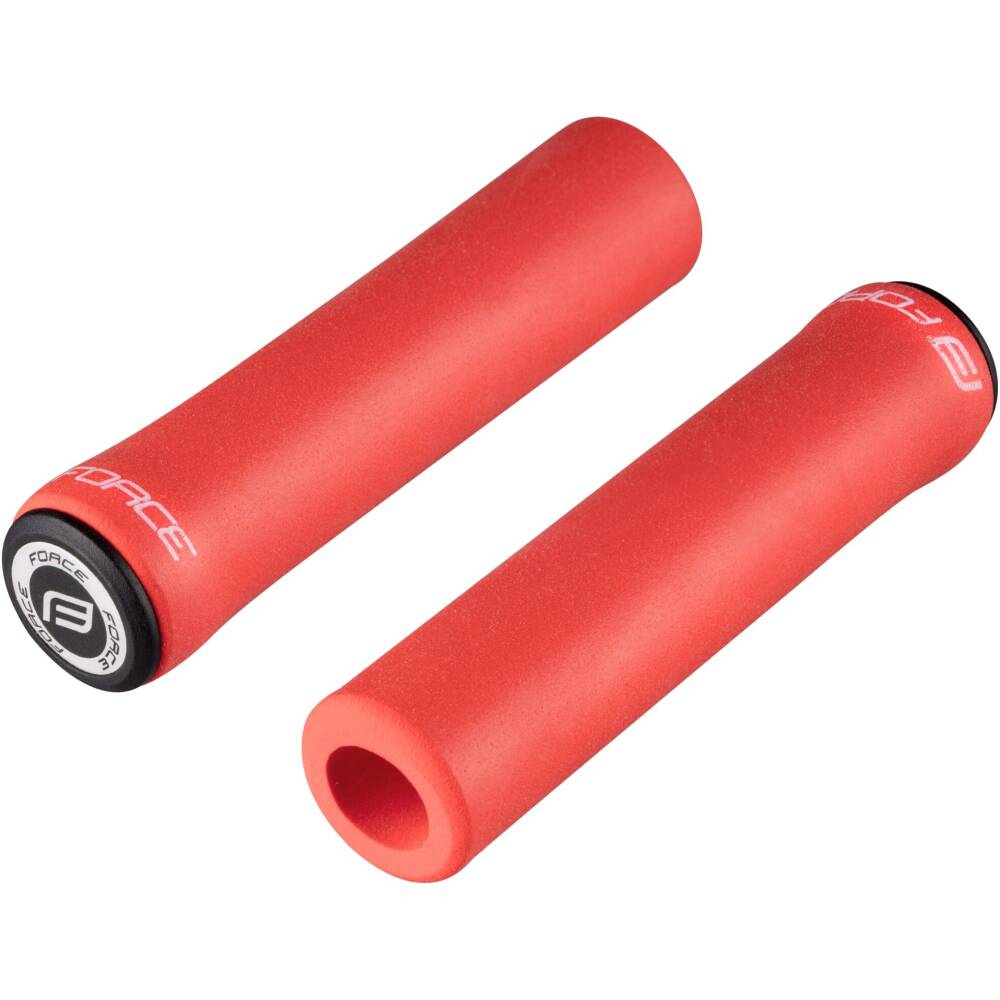 silicone grips with FORCE end plugs<br>excellent shock absorption<br>reduces fatigue and hand tingling<br>non-stick and anti-slip in wet conditions<br>grips outer diameter: 28mm