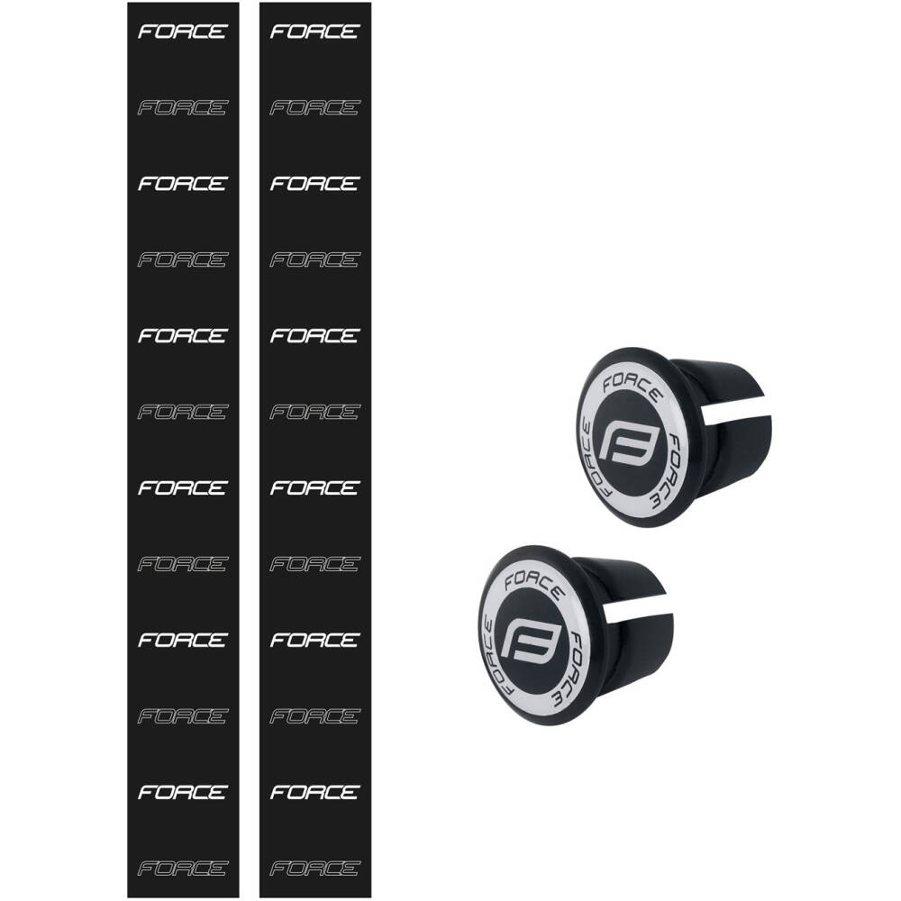 self-adhesive <br>with FORCE handlebar plugs and finishing tape<br>material: EVA 70%/