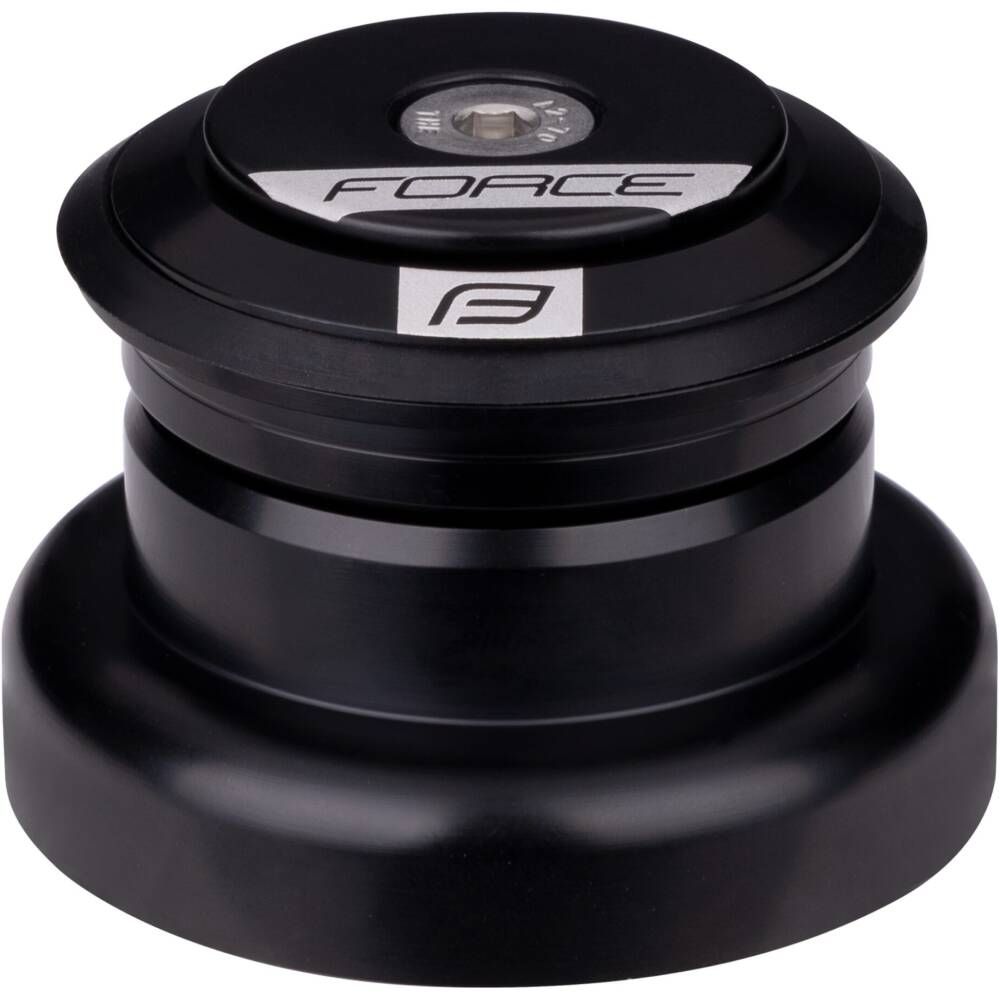 semi-integrated FORCE headset 1 1/8" <br>industrial bearings<br>height of upper headset cone: 5 mm<br>for diameter of head tube: 44 mm <br>inner diameter of the lower ring: 40 mm ( TAPER fork )<br>material: alloy