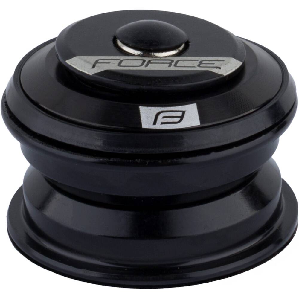 semi-integrated FORCE headset 1 1/8" <br>ball bearings cup and cone<br>height of upper headset cone: 5 mm<br>for diameter of head tube: 44 mm <br>inner diameter of the lower ring: 30 mm<br>material: steel