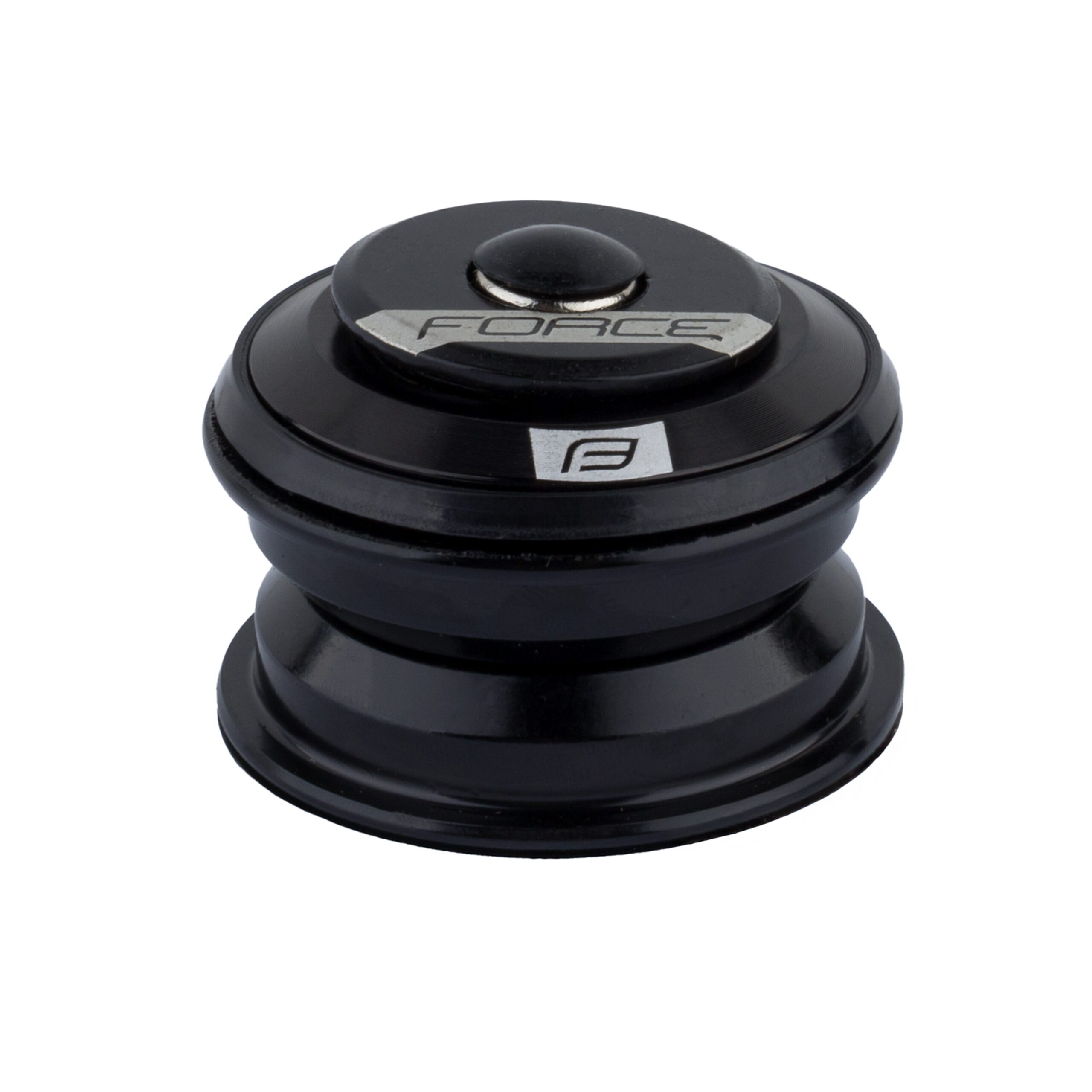 semi-integrated FORCE headset 1 1/8" ball bearings cup and coneheight of upper headset cone: 5 mmfor diameter of head tube: 44 mm inner diameter of the lower ring: 30 mmmaterial: steel