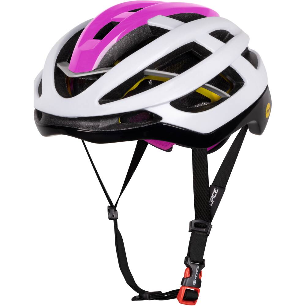 LYNX helmet combines the efficiency of aerodynamic design and quality ventilation. The airflow around the head is ensured by 19 large vents