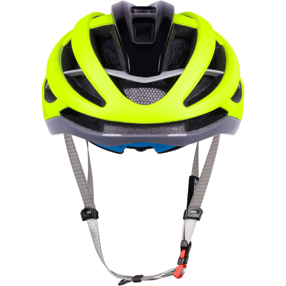 which keep it cool and dry. The compact and light fastening brings safe helmet wearing