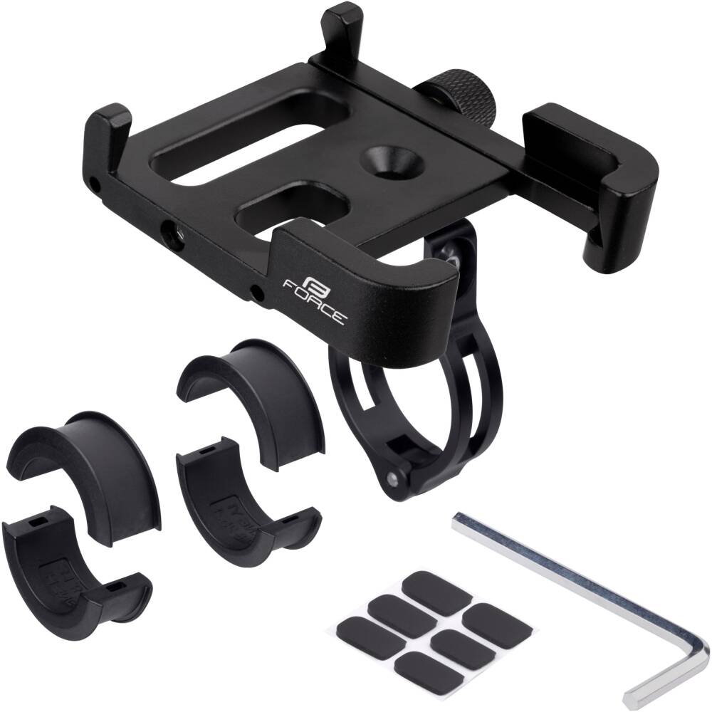 universal mobile phone holder for handlebar<br>for phones with display size 4" - 6