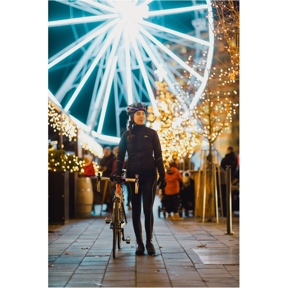 reflective features<br>elastic bottom hem