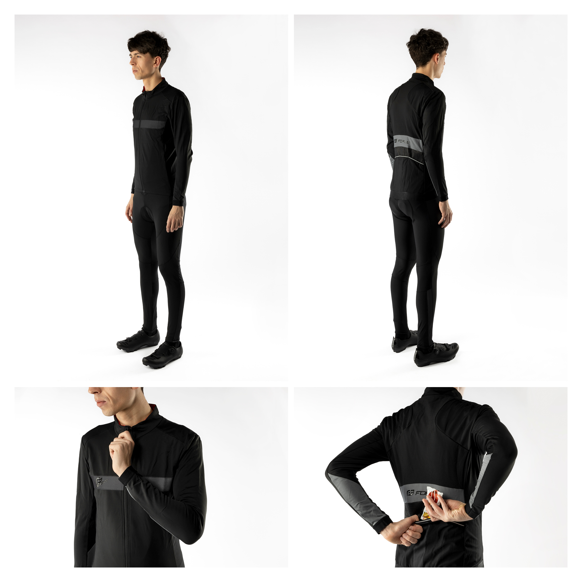 front and back reflective panelswindproof and water resistant fabric at front part