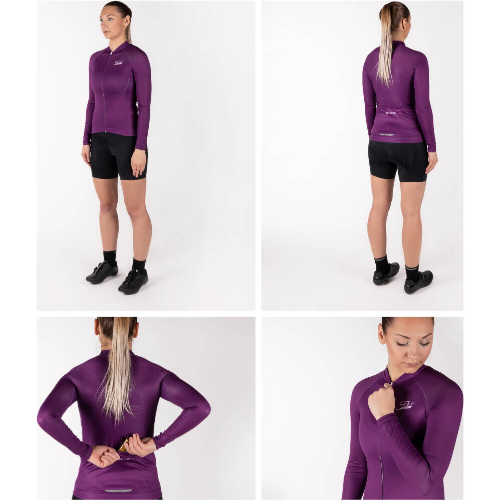 3 rear pockets<br>elastic rubber hem with anti-slip silicone<br>reflective features