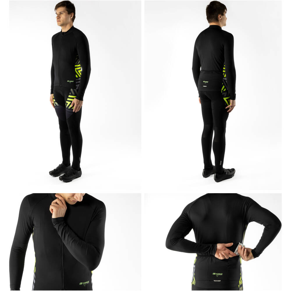 comfortable fabric fits the body well and ensures comfort throughout the entire ride. A silicone elastic gripper at the hem keeps the jersey securely in place