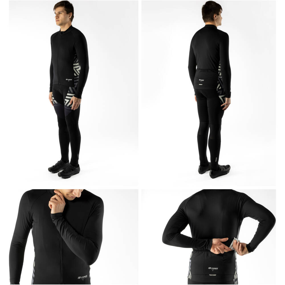 comfortable fabric fits the body well and ensures comfort throughout the entire ride. A silicone elastic gripper at the hem keeps the jersey securely in place