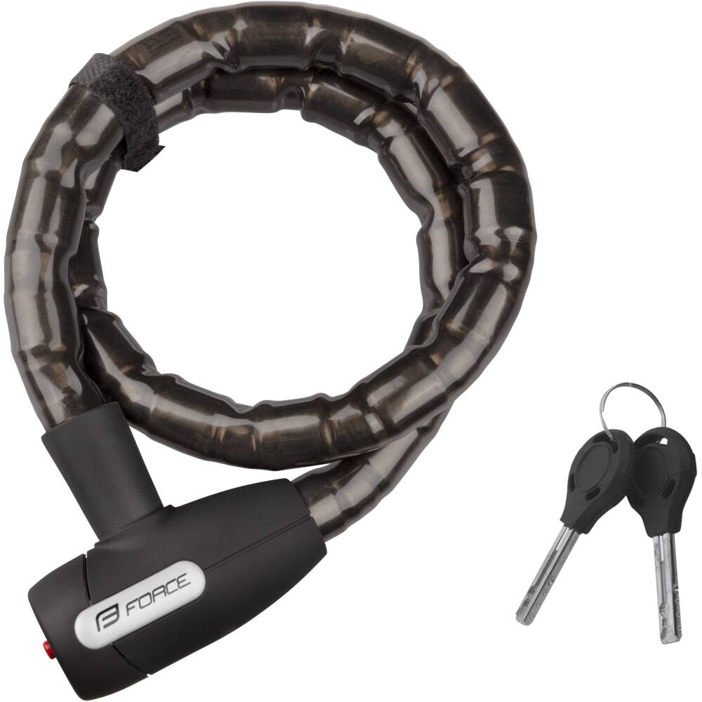 protected cable spiral lock FORCE without holder<br>cable length: 100 cm