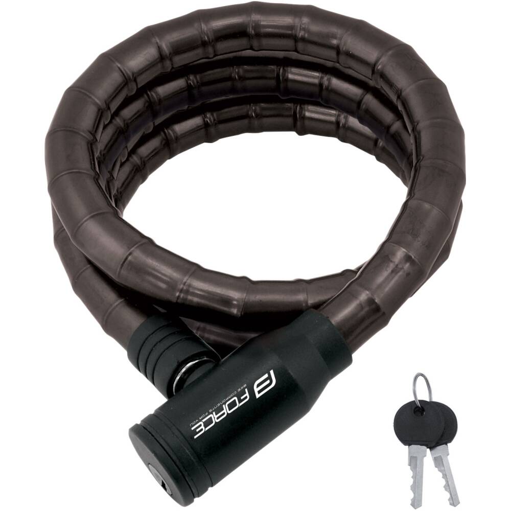 <font color="#ff0000">This product has been discontinued and is replaced by the product with code 4916132.<br></font><br>protected cable spiral lock FORCE without holder<br>cable length: 150 cm