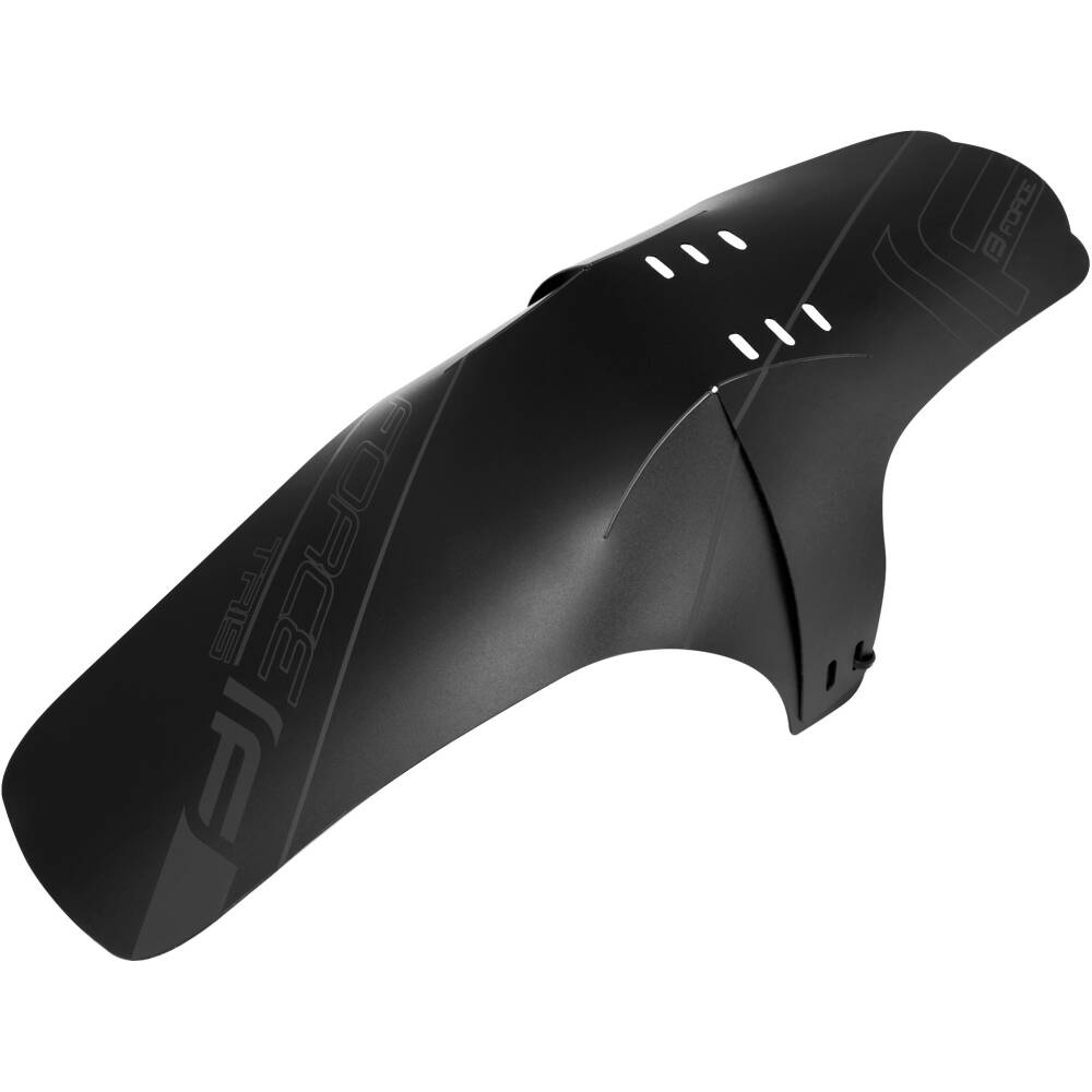 mudguard - front fork mounting<br>size of the mudguard: 362 x 125 mm<br>weight: 38 g<br>material: plastic