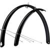 set of mudguards front + rear<br>designed for 28" TREKKING wheels<br>width of mudguard: 48 mm<br>material: PET with one-piece steel brackets <br>weight: 415 g<br>packed in polybag<br>made in Italy