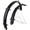 set of mudguards front + rear<br>designed for 24" wheels<br>width of mudguard: 58 mm<br>material: PET with two-piece steel brackets + stainless steel stays<br>weight: 505 g<br>in some cases it is necessary to adjust the length of the struts by shortening<br>packed in polybag<br>made in Italy