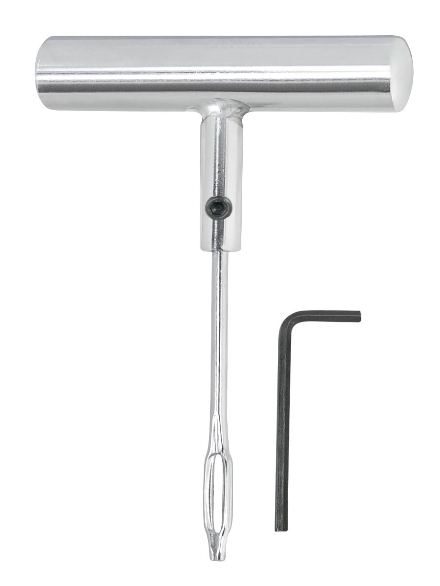 needle tool "fork" for plug-in the plugs-strings for repair the puncturesteel "T" silver handlethickness of the spike: 5 mm