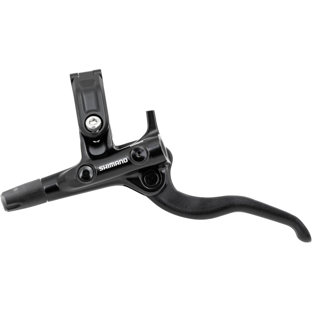 levá brzdová hydraulická páka - dvouprstá<br>dělená objímka<br>ergonomické provedení<br>I-SPEC EV - možnost uchycení řadící páčky<br>pro hadičku  SMBH59-JK-SS (BR-MT410) / SMBH90-SS (BR-MT420)<br>k sadě DEORE<br>baleno v krabičce