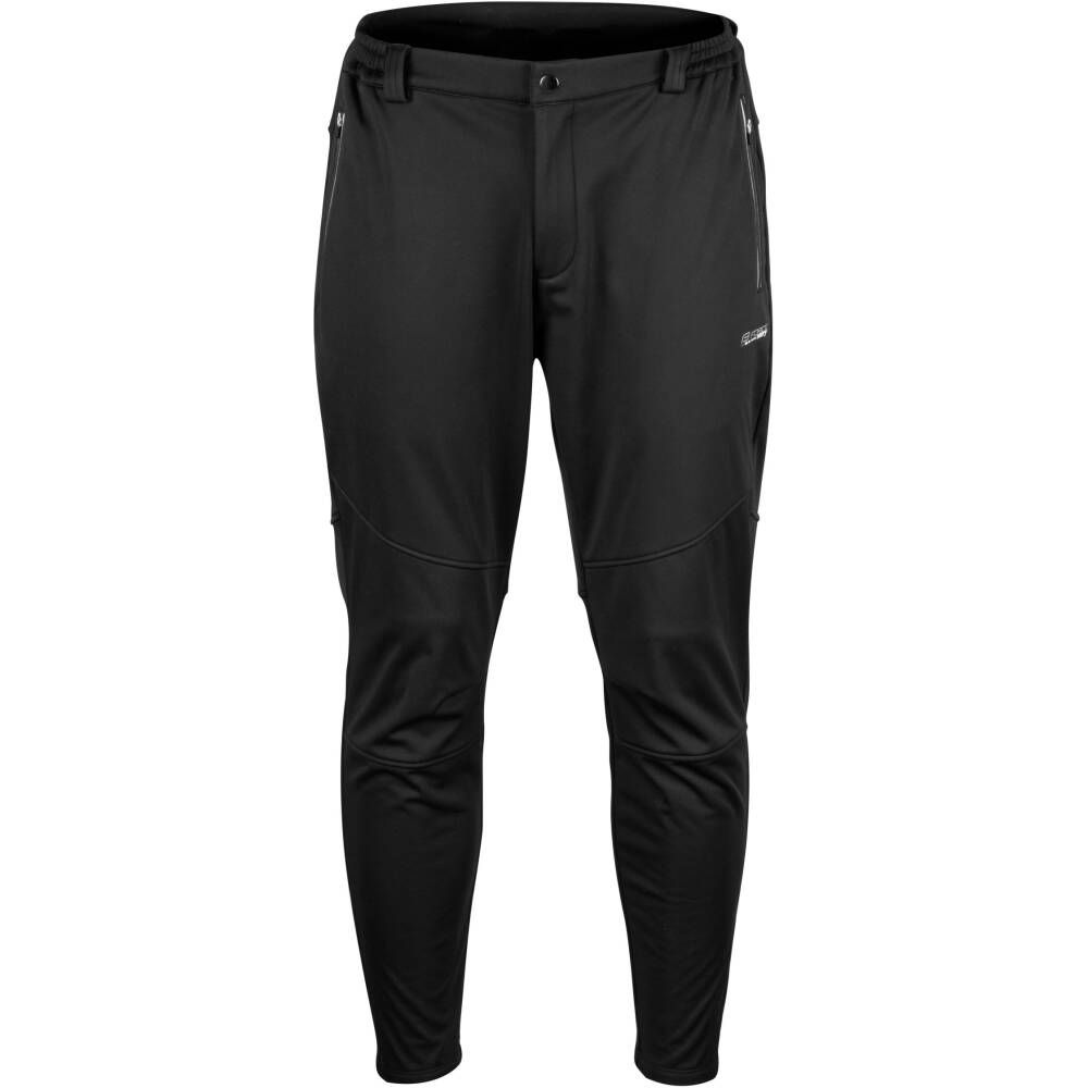 pants to waist without pad<br>zippered pocket on each leg<br>reflective features