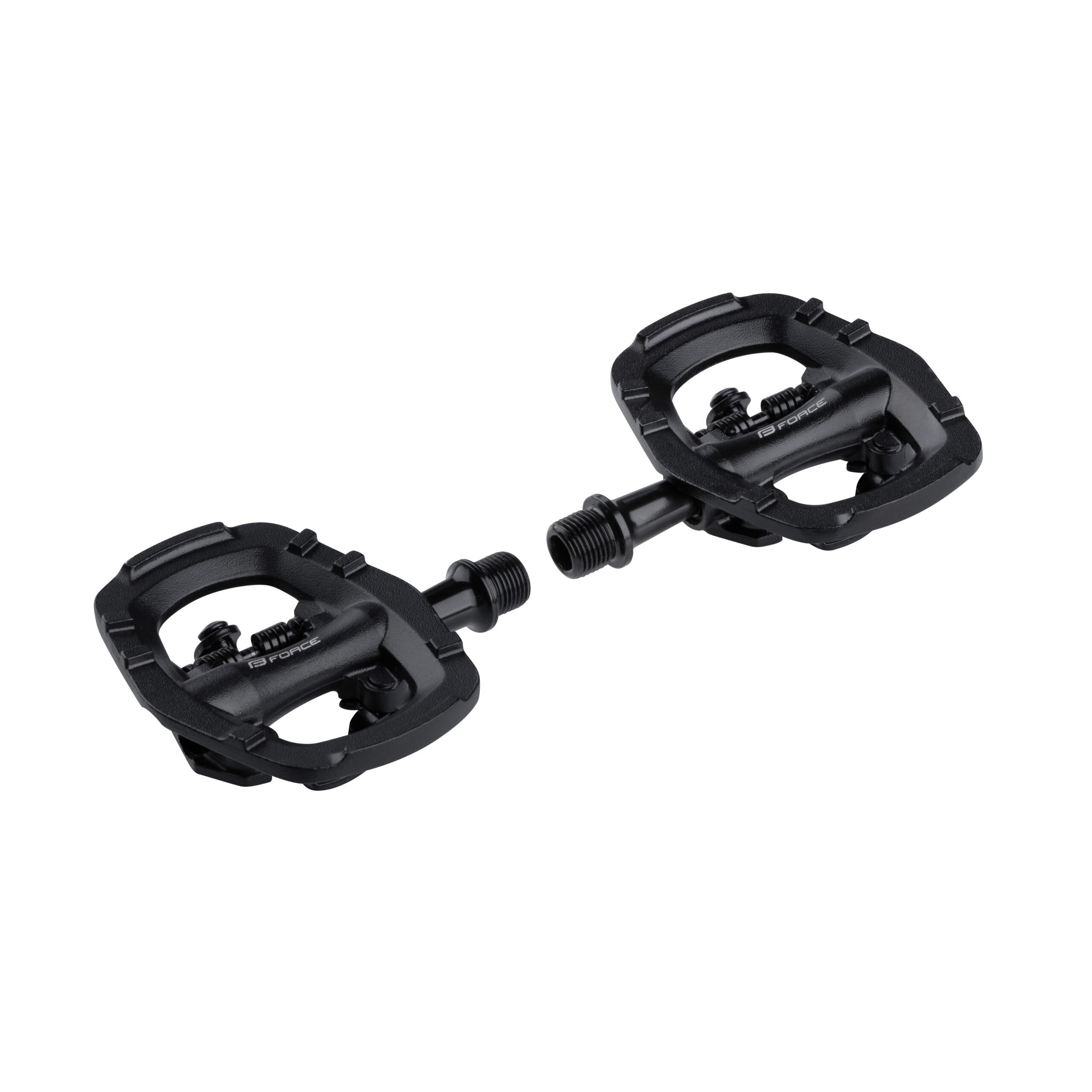 one-sided clip in tourist pedalsclip-in FPC pedals - FORCE Pedal Click systemcompatible with SHIMANO SPD cleats SM-SH51/ 56ball-bearingsalloy pedal body