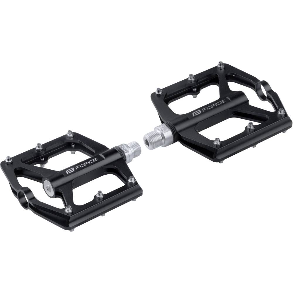 sealed bearings + near by the crank there are HQ bushing bearings<br>alloy replaceable pins<br>Al 6061 body of the pedal