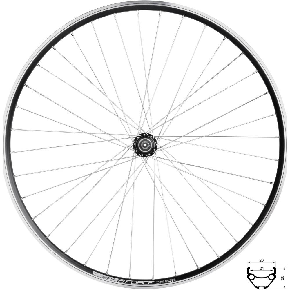 28/29 " rear wheel FORCE PRIME 622x21<br>grounded sides
