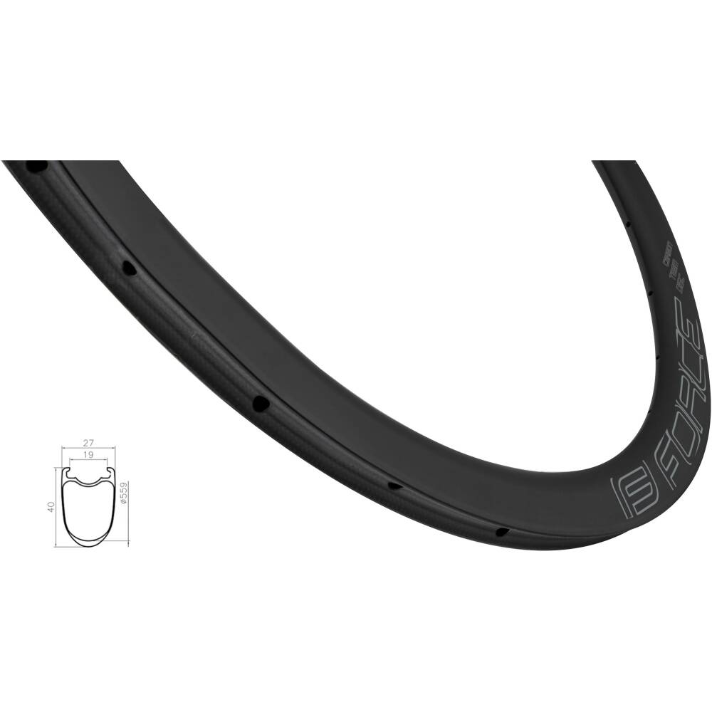 rim road carbon tyrer 24 holes for disc brake<br>Tubeless Ready System<br>for external nipple and two cross on both side <br>height: 40mm