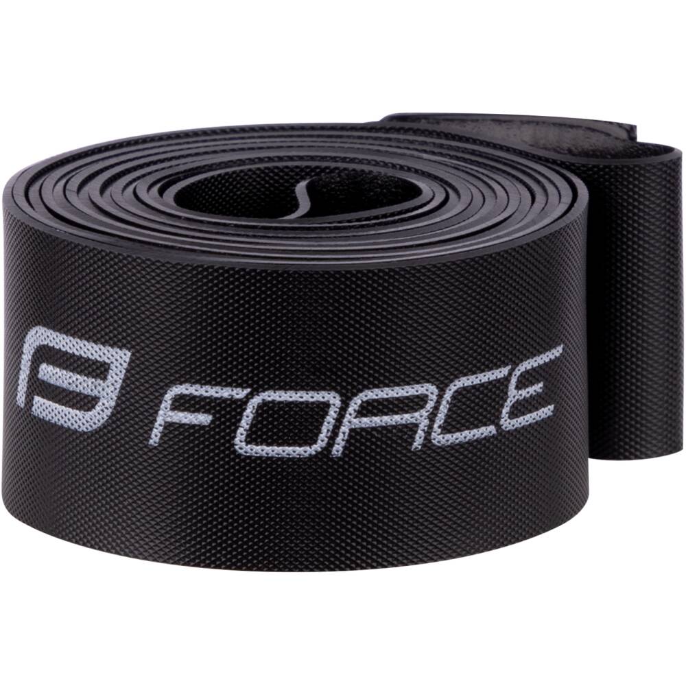 rim tape FORCE for 20" wheels<br>lenght 1150 mm<br>width: 19 mm<br>material: flexible PVC<br>packaging and sale of 20 pcs in polybag<br>price is for 1 pc