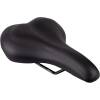 saddle with elastomer for suspension and gel insert<br>does NOT include seatpost clamp<br>seat platform: PPE<br>steel rails with scale<br>material: artificial leather<br>padding: MEMORY FOAM<br>size: 265 x 195 mm<br>weight: 489 g<br>packed in polybag<br>Made in EU<br>