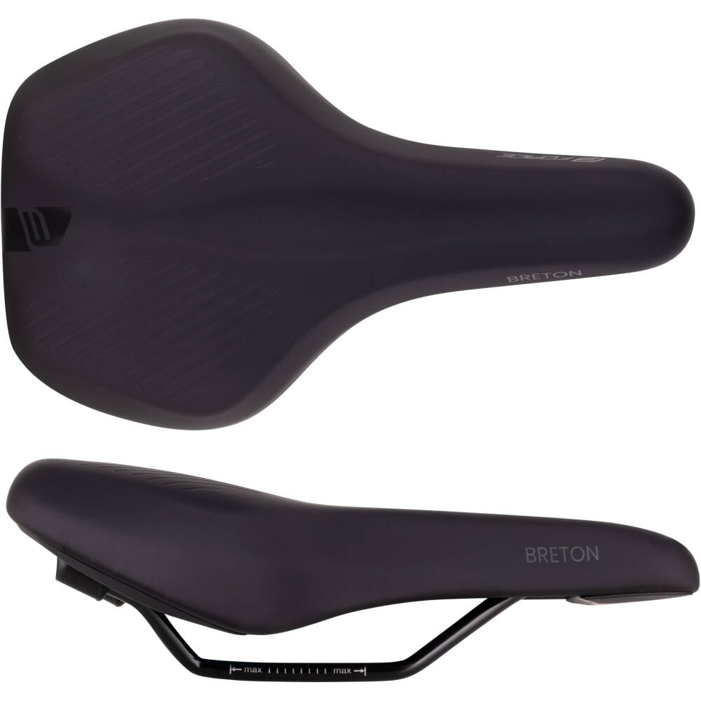 Alternative view of saddle FORCE BRETON tourist man, black