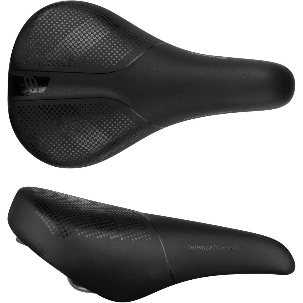 Alternative view of saddle FORCE COMFORT THUNDER LADY, black