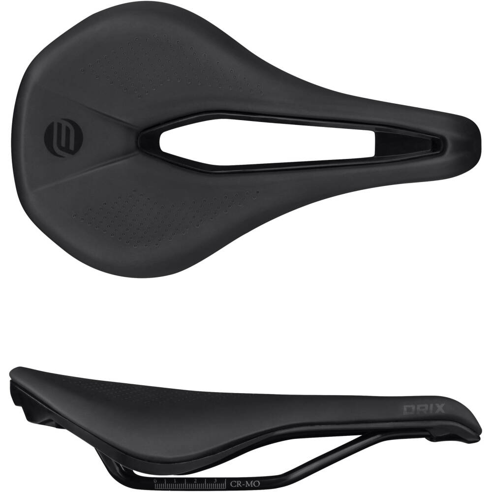 Alternative view of saddle FORCE DRIX HOLE sport, black