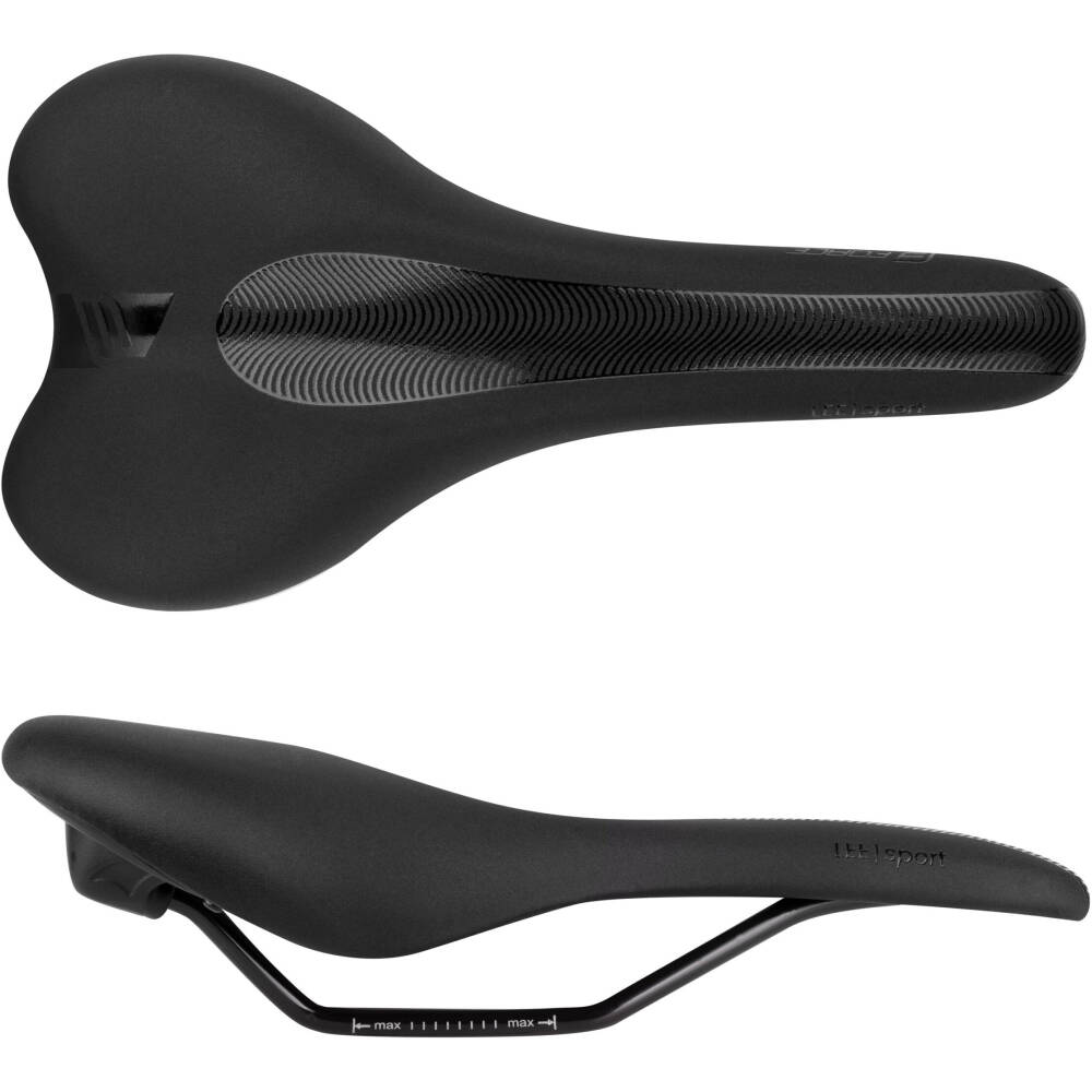 Alternative view of saddle FORCE LEE SPORT man, black