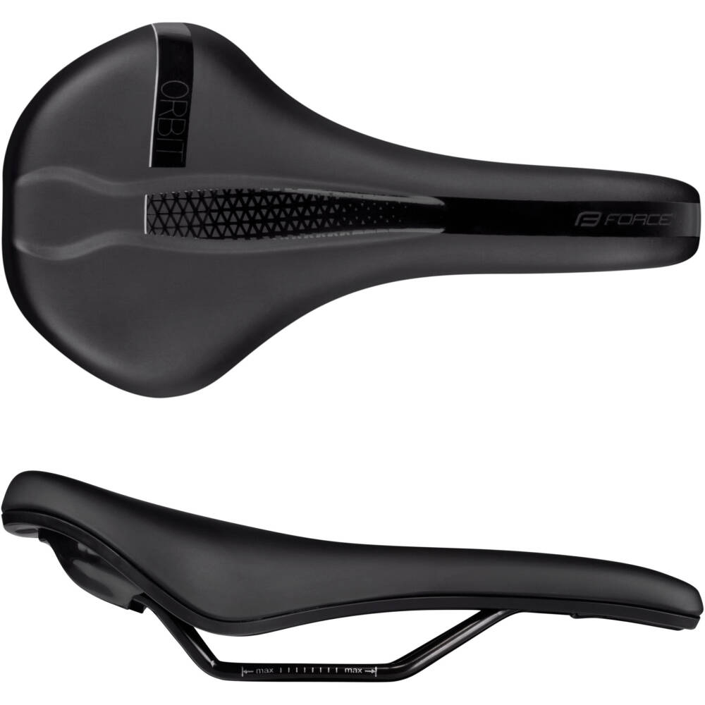 Alternative view of saddle FORCE ORBIT sport, black