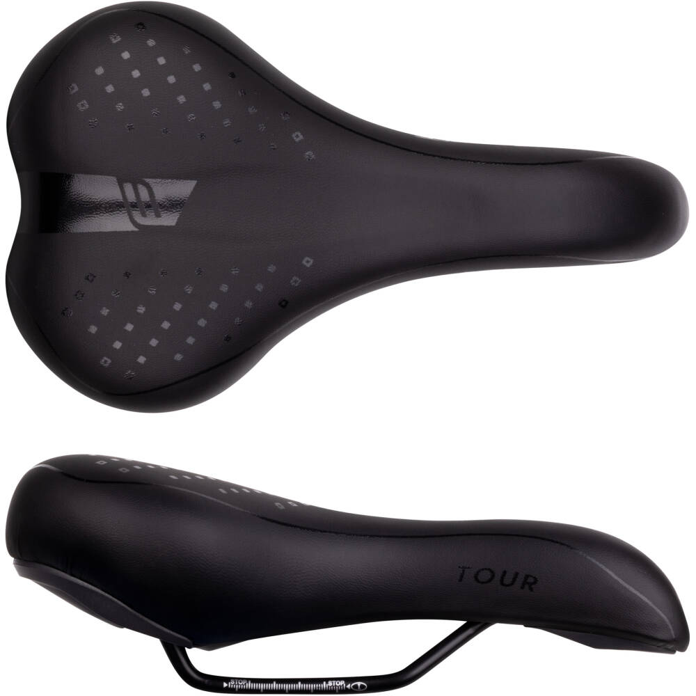 Alternative view of saddle FORCE TOUR, black
