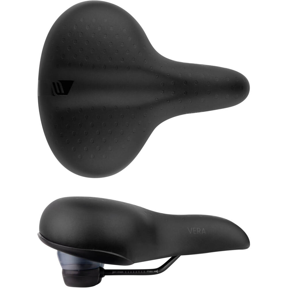 Alternative view of saddle FORCE VERA UNI tourist, with elastomers