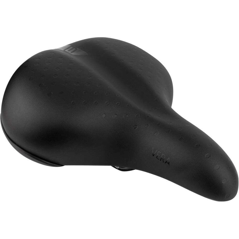 saddle with elastomer suspension<br>printed FORCE logo<br>does NOT include seatpost clamp<br>seat platform: nylon<br>steel rails with scale<br>material: PU - polyuretan<br>size: 240 x 210 mm<br>weight: 535 g<br>packed on FORCE card