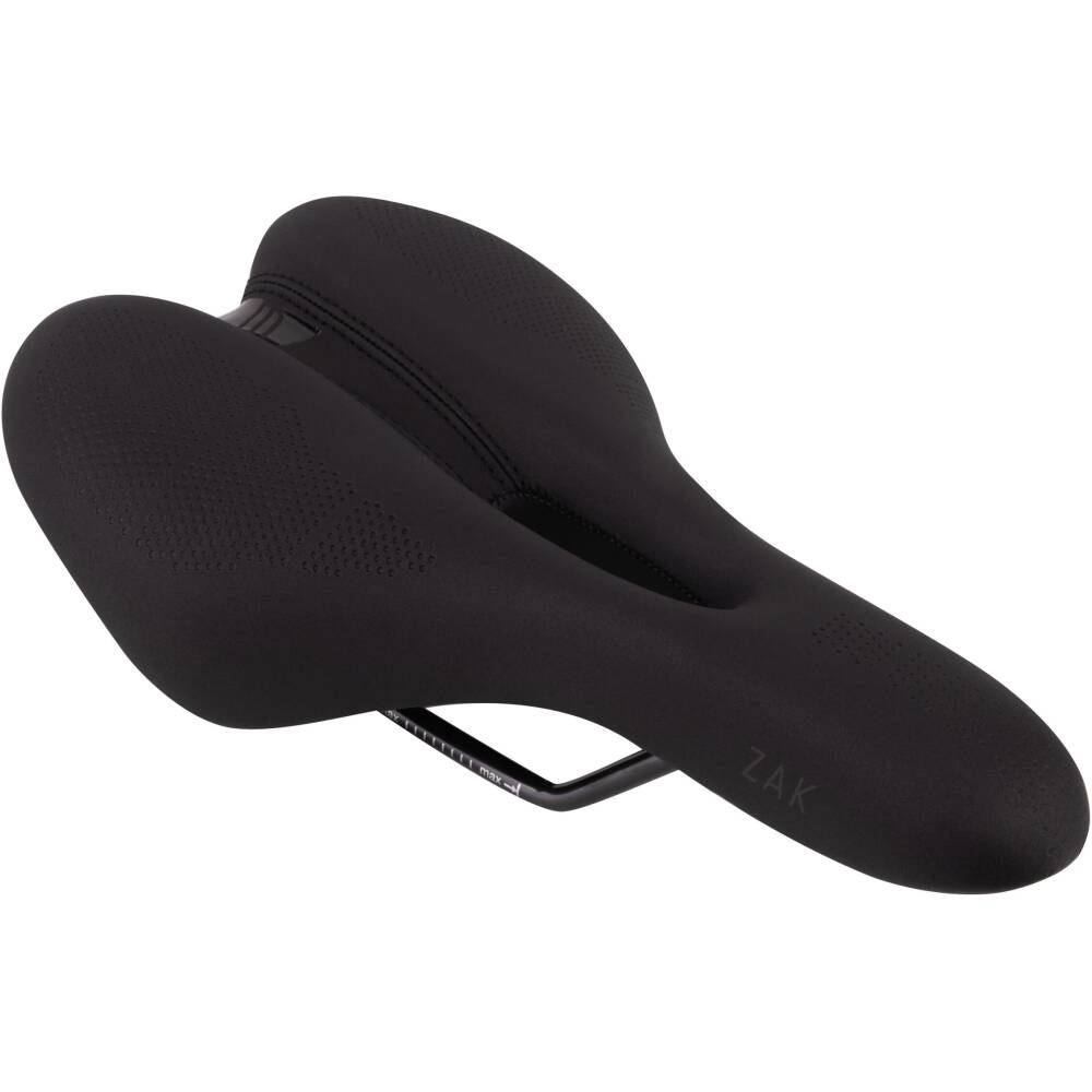 Comfortable men's saddle with a flatter shape suitable for cycling and city bikes. <br>It has a high and soft padding layer on a nylon construction with a distinctive longitudinal<br> hole to reduce pressure in sensitive areas to ensure riding comfort for a long time.<br><br>does NOT include seatpost clamp<br>seat platform: nylon<br>steel rails with scale<br>material: artificial leather<br>size: 276 x 155 mm<br>weight: 345 g<br>packed on FORCE card